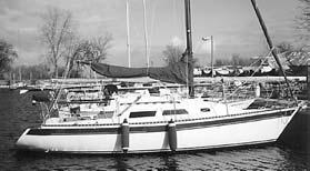 low stern. The best candidates for a stern extension are boats with fairly broad sterns with a stern immersion waterline exiting at or near the transom. Robert Perry designed the Aloha 8.