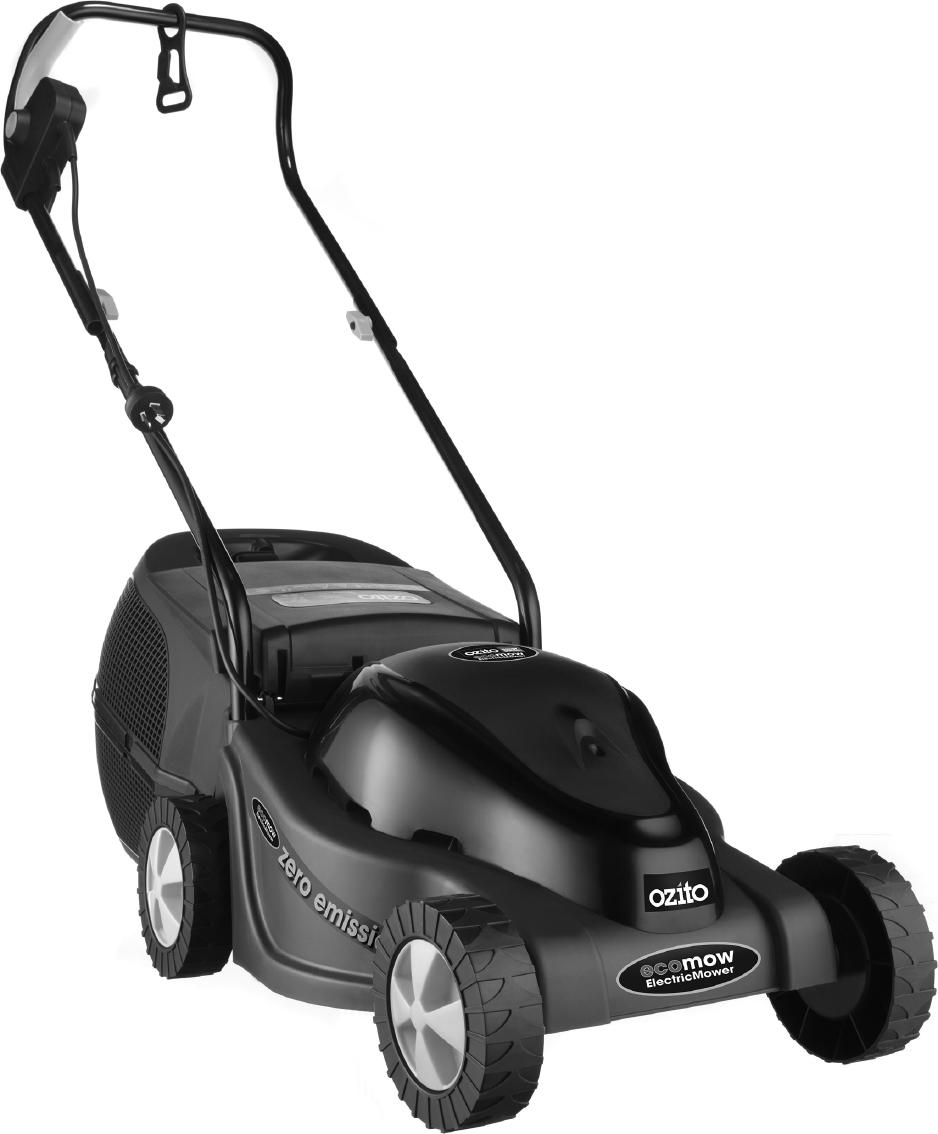 Ecomow Electric Mower 1100 Watt Operation Manual 2 Year Replacement