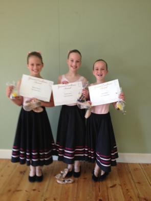 Congratulations to all of the following students for reaching this high level of dance.