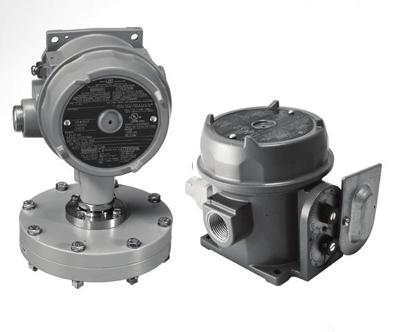 120 Series Explosion-Proof Pressure and Differential Pressure Switches Types J120, J120K, H121, H121K, H122, H122K UNITED ELECTRIC CONTROLS Installation and Maintenance Instructions Please read all