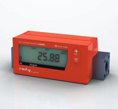 Technical data red-y compact series Instrument types compact meter GCM Mass flow meter Measuring ranges compact regulator GCR Mass flow meter with manual valve compact switch GC Mass flow meter with