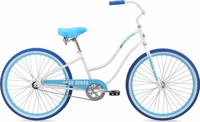 RIP STYLE 26 Step-Through Beach Cruiser Series The step-through version of the Rip Style gets the same cool features as the standard version - double down tube, Looptail rear end, and Landing Gear