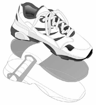 Features of a walking shoe Achilles notch Reduces stress on the Achilles tendon. Ankle collar Cushions the ankle and ensures proper fit.