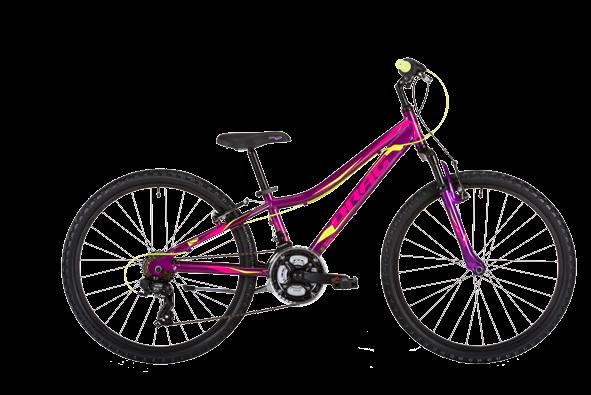 24 JUNIOR KID FIT BRAKES LIFETIME WARRANTY Little Grace 24, Alloy Hydroformed Purple/Green 24 Suspension 40mm Travel, Coil 1 Thread A743, 24/34/42 120/140mm Shimano Tourney 3x6 Speed Shimano Tourney