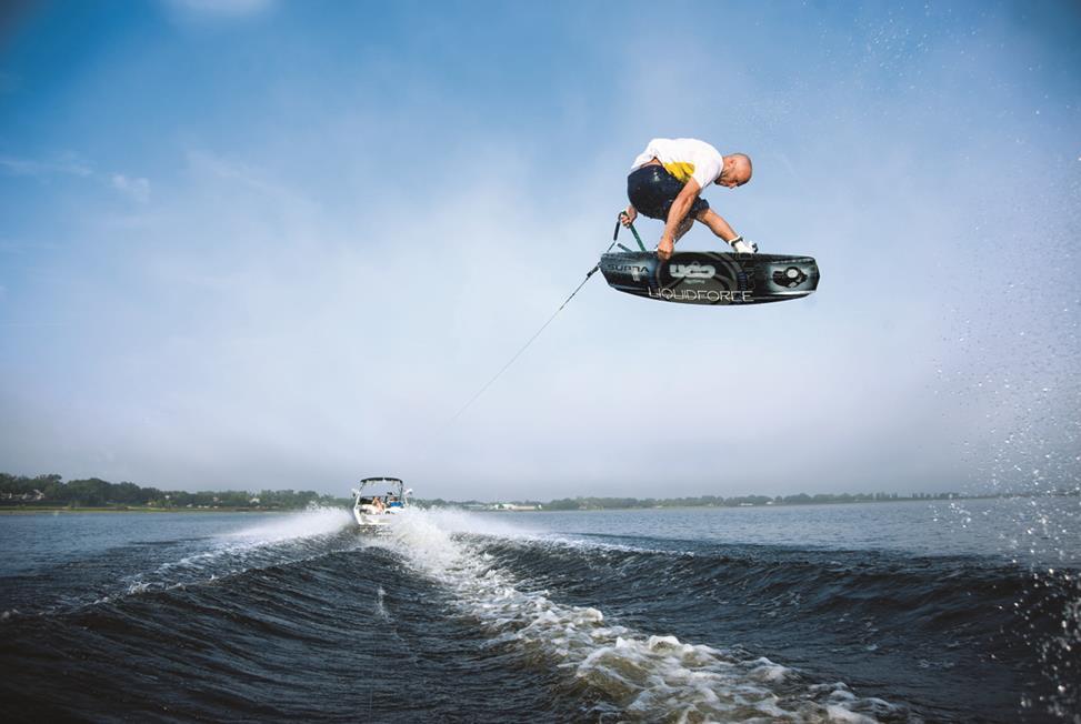5. Wakeboarding Grabs Wakeboarding The rider often grabs different parts of the board using hands.
