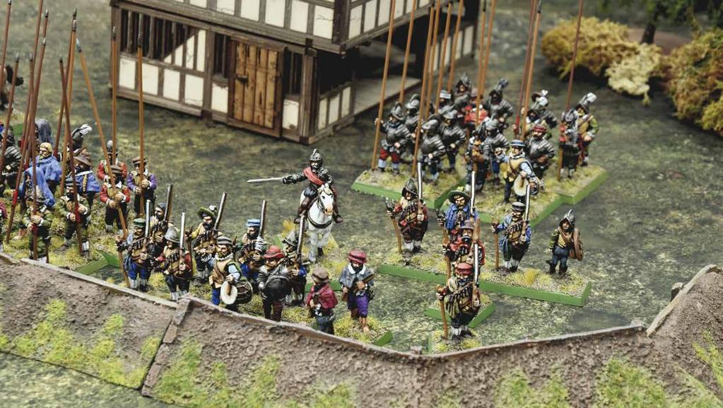 Siegeworks put up by the attacking Dutch. a night attack. The Royalist forces are the attackers, the States Army the defenders. I have included stats for Warlord s Pike & Shotte rules.
