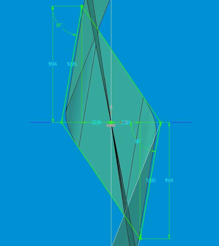 θ Control Point 1 (-DX, + DY, 0.5D) c rotor +DY X Side Profile Central Control Point (0, 0, 0.5D) r t -DX +DX X -DY c rotor Figure 2.