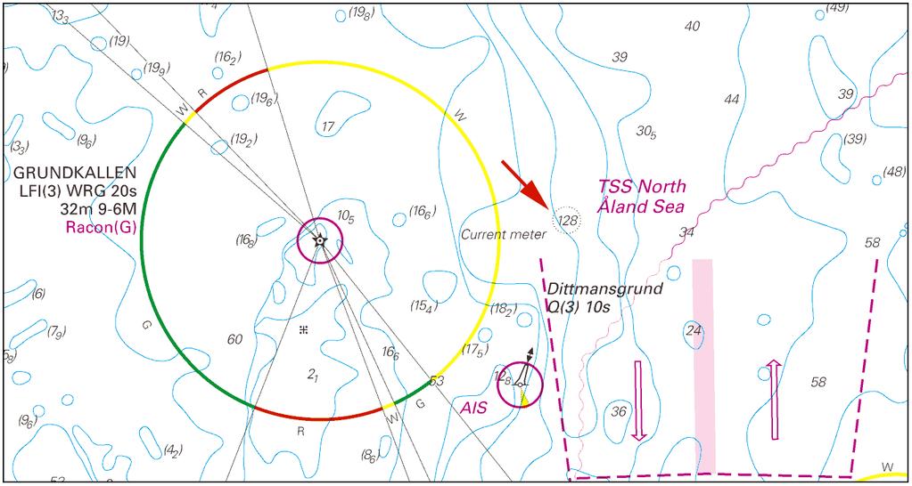 2016-08-18 4 No 612 Insert current meter on seabed, 128 m depth above the equipment 60-30,0N 018-57,0E Note: The current meter is planned to remain in stated position until autumn 2017.