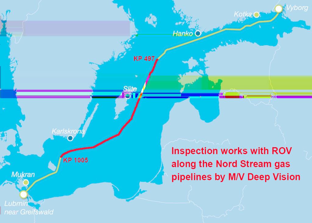 2016-08-18 6 No 612 Inspection of pipelines Nord Stream. Publ. 13 augusti 2016 * 11453 Chart: 6211 Sweden. Northern Baltic. Oxelösund. Kölhalsen. Amendment to pipe.