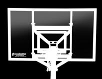 Exclusive H-Frame Backboard Technology Constructed of 1½" structural steel tubing around entire backboard