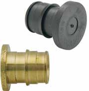 Radiant and hydronic piping systems ProPEX EP and brass plugs permanently or temporarily terminate the end of Uponor PEX tubing. ProPEX plugs Note: ProPEX tool is required.