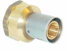 Radiant and hydronic piping systems MLC press fitting brass male threaded adapters MLC press fitting brass male NPT threaded adapters connect MLC tubing to male NPT threads.