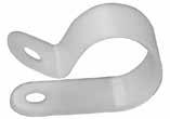 11 Tubing clips Tubing clips secure ½" Uponor PEX tubing in shallow installations where tube talons are unsuitable. Q7400500 Plastic Tubing Clip, 1 2", 100/pkg. 1 $41.