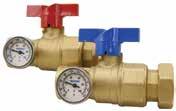 Radiant and hydronic piping systems EP heating manifold accessories Manifold supply and return ball valves Manifold supply and return ball valves are full-flow, 1¼" ball valves with R32 male by R32