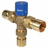 Hydronic valves and accessories Radiant and hydronic piping systems Three-way tempering valves and thermal mixing valves thermostatically control water temperature ranges between 90 F (32 C) and 155