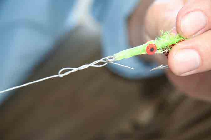 Under load the wire will stretch fifteen to twenty percent allowing you to fish lighter wire for bigger fish.