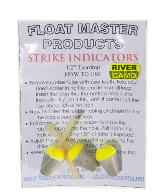 FLOAT MASTER PRODUCTS In search of Strike Indicators that won't slip and slide on your leader? Float Master Products is just what you're looking for.