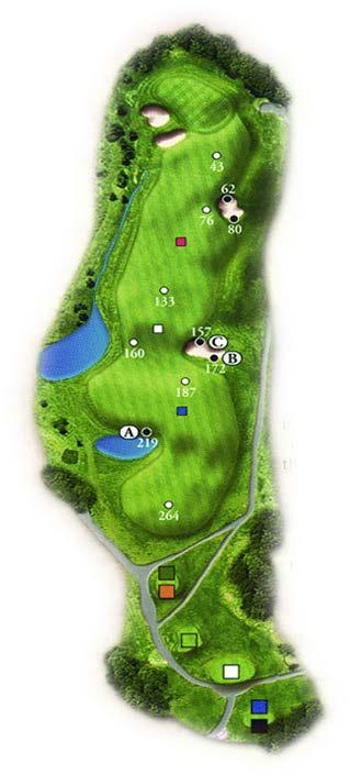 GOLF HOLE 3 Go For Distance: Favor the left side of the tee. Being forced to hit a mid-to-long iron into this green makes this one of the toughest holes on the course.