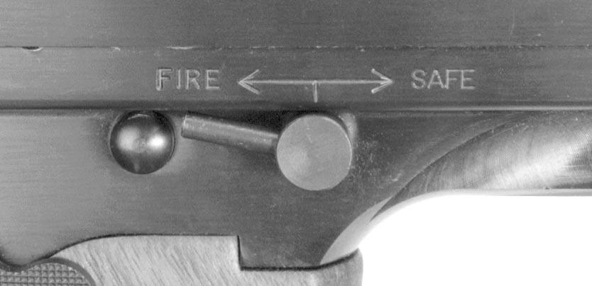 Operation of Safety DO NOT PULL BOLT BACK WITH SAFETY ON OR DAMAGE TO THE FIRING PIN MAY RESULT AS WELL AS PERSONAL INJURY.