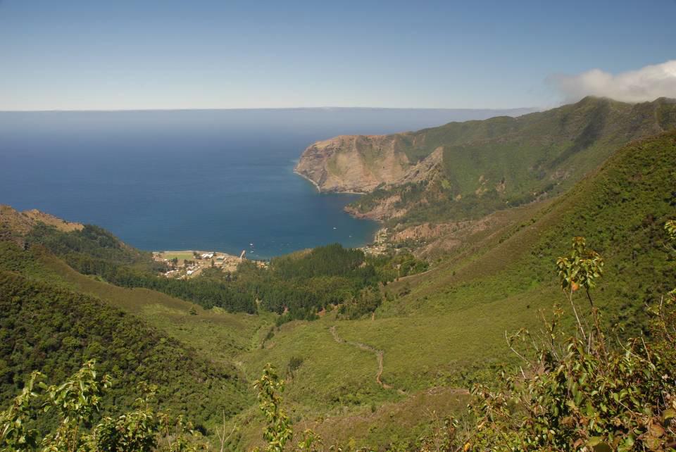 View of Cumberland Bay from the Mirador viewpoint,