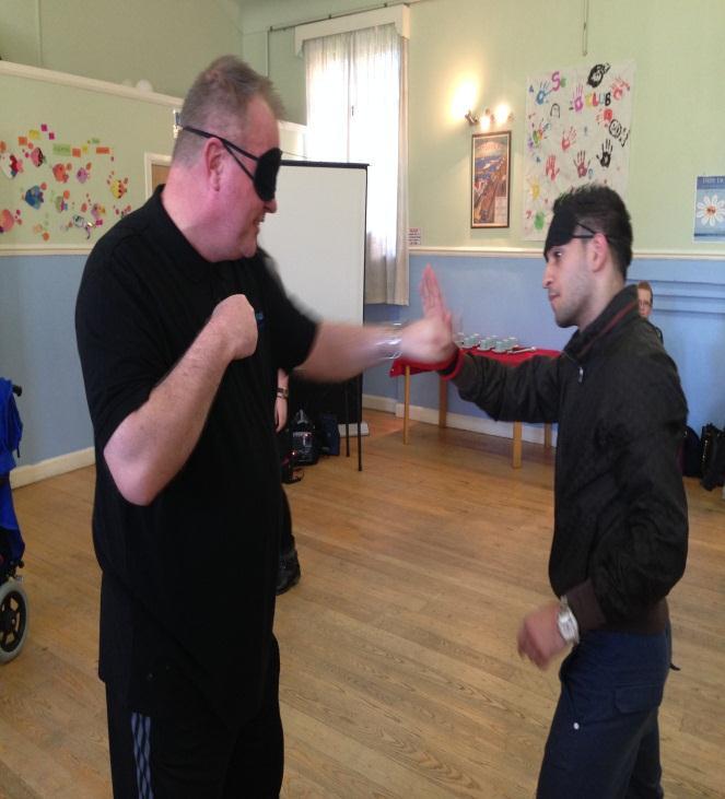 I was sparring with Amir, Harry had given me some vital tips; jab, jab, hook, keep
