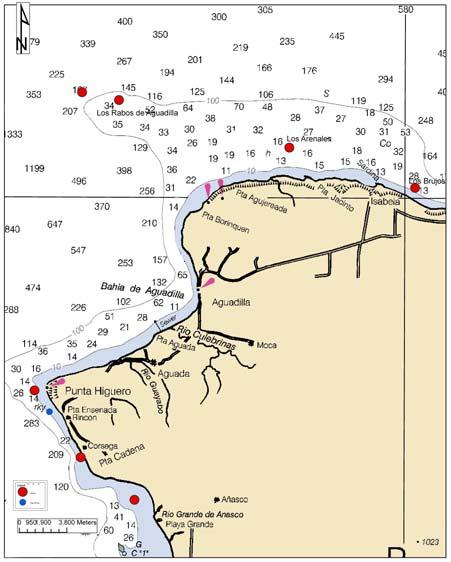 APPENDIX 1 Geographic Maps of past and present Reef Fish Spawning Aggregations of the Puerto Rican shelf