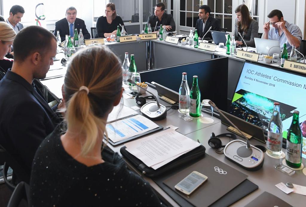 How we work All IOC Athletes Commission members work actively on the fulfilment of our priorities across all areas of Commission responsibility, according to their knowledge, background, personal