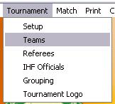 3.4 Select Click the tournament title to select a tournament and click the key afterwards to confirm the selection of the tournament.