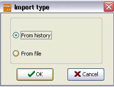 The function of Import here is to import team data from the historical database of the system to the database of the present tournament. When click the key, you ll see the following window.