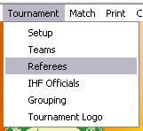 3.5.2 Functions Referees Interface has the following Functions: add a new referee, import referee s data from the historical