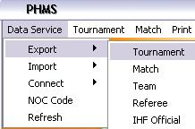 Task frequently done with this function is to collect all the match data from different venue at the end of the day and then send the file with composed data back to each venue for printing out