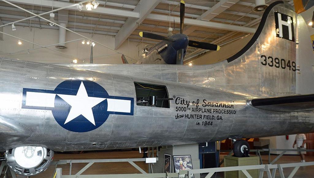 The new City of Savannah on display at the National Museum of the Eighth Air Force,