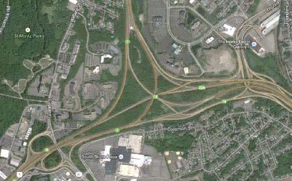Braintree Split Rte. 3/I-93 Southbound Concept Key Issues Close to ½ of northbound Rte. 3 traffic exits to Rte.