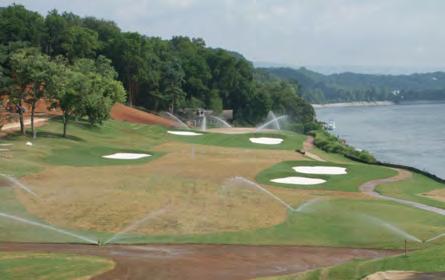 While the view of the Tennessee River and bunkers below