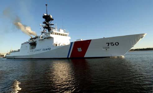 Range Interceptor (LRI) from the USCGC BERTHOLF (WMSL 750). The objectives of these trials were: 1. Quantify the actual safe operating envelope for stern launch and recovery; 2.