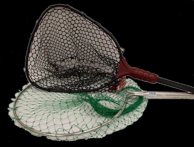 LANDING NETS Tangle free nets allow you to net a fish with