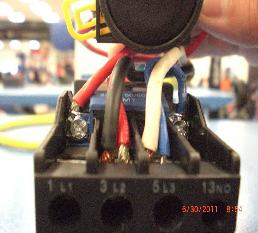 STEP 23. STEP 24. STEP 25. - - - - WIRING THE OVERHEAD SHUT OFF BAR LIMIT SWITCH DO NOT 3L2 5L3.