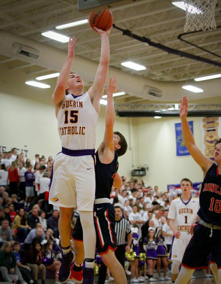 Sports 7 Roncalli runs past Golden Eagles Guerin Catholic's boys basketball team fell 62-54 to Roncalli in the first-ever Circle City Conference game.