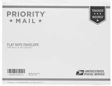 95 Priority Mail Size Flat Rate Envelope 12-1/2" x 9-1/2" or