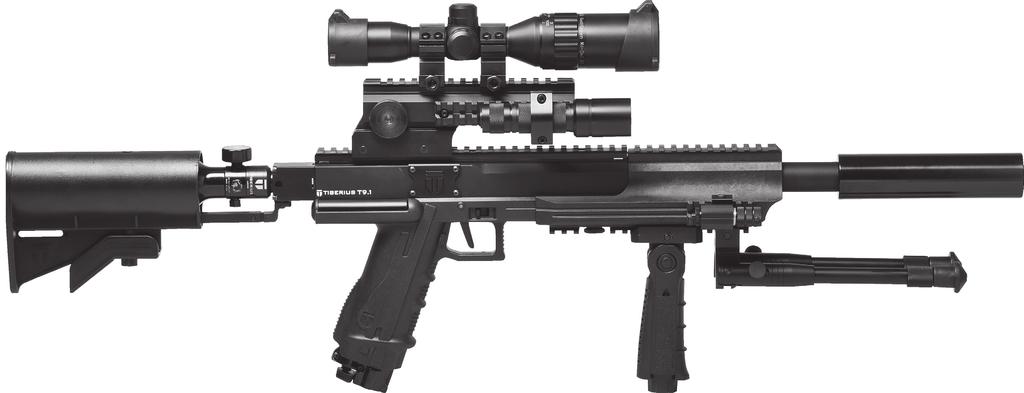 T9. SNIPER X2 SCOPE ACCESSORIES All of the T9. Rifle accessories are interchangeable between different models. For a full list of available accessories please go to www.tiberiusarms.