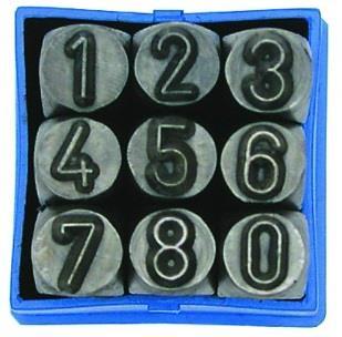 Punch letters in box of 27 pieces For marking in steel etc. Dimension Dimension 000120 2.