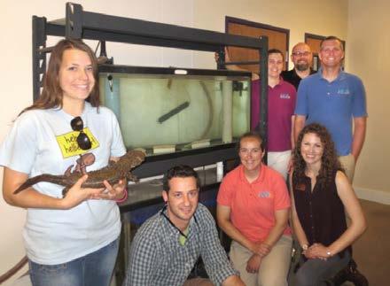 After participating in the day s events, patrons were treated to a behind-the-scenes tour of the zoo s three resident Eastern Hellbenders.