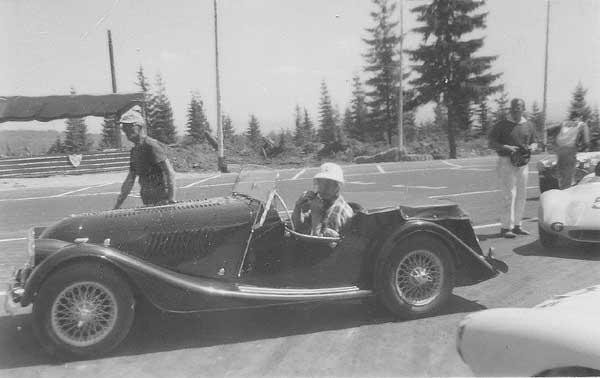 8 miles, up and down and around the hillside in North Coquitlam. I owned a Triumph TR3 at the time and soon learned that the Morgan GB was driving could run rings around the Triumph.