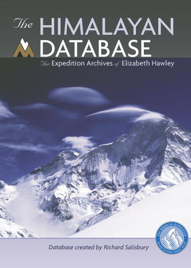 The HIMALAYAN DATABASE The Expedition Archives of Elizabeth Hawley Database created by Richard Salisbury Published by The American Alpine Club, October 24 (updated bi-anually) Updates for the 24, 25,