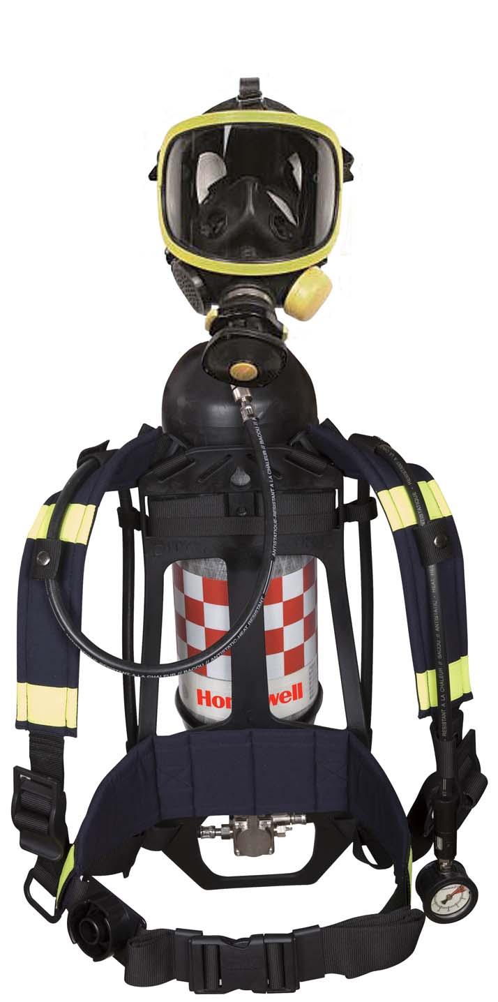 HONEYWELL INDUSTRIAL SELF-CONTAINED BREATHING APPARATUS RESPIRATORY PROTECTION 11 T-8000 The T8000 is an open circuit self contained compressed breathing apparatus developed by Honeywell Safety