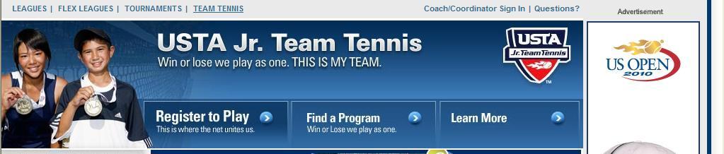 *If your name as the captain does not show up under coach/captain, please enter your USTA number or your Team Tennis number and click GET. 8.