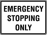 or outside a thickly settled district In a traffic lane next to a row of parked vehicles ( double parked ) To make nonemergency repairs to your vehicle You may