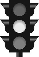 Do not cross if the signal says DON T WALK. Before you cross a roadway, stop at the curb, look left, look right, and look left again for traffic. Do this even on a one-way street.