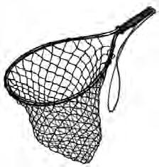 Featuring a retractable cord with snap, this aluminum frame net measures 20 in length. Available in a natural finish with durable polypropylene netting. NO.