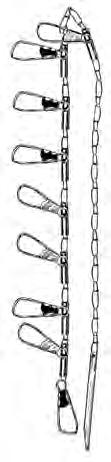 7 Snap Chain Stringer Display your catch of the day with this popular seven snap, 40 stringer.